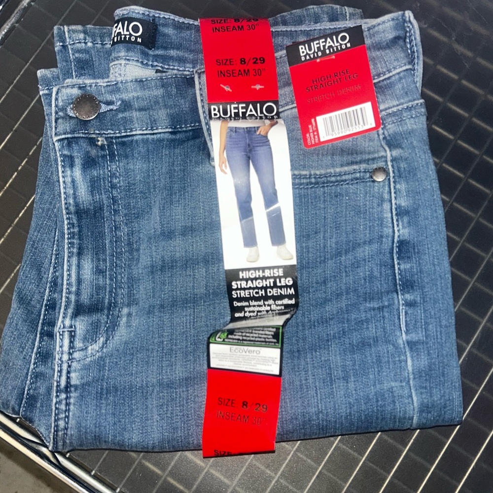 Buffalo David Bitton High-Rise Blue Jeans